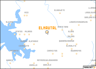 map of El Mautal