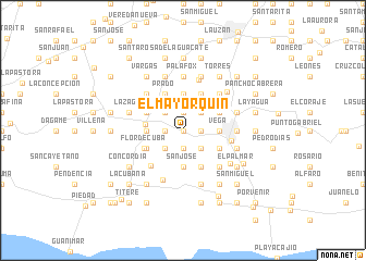 map of El Mayorquín