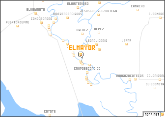 map of El Mayor