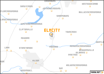 map of Elm City