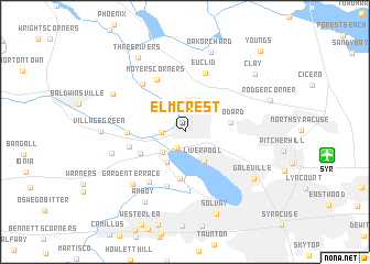 map of Elmcrest