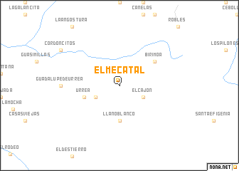 map of El Mecatal