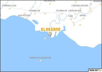 map of El Mégano