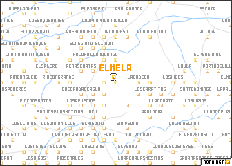 map of El Mela