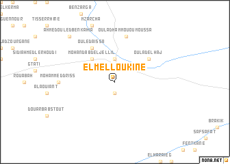 map of El Melloukine