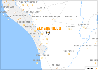 map of El Membrillo