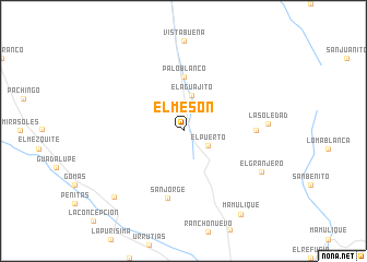 map of El Mesón