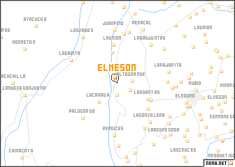 map of El Mesón