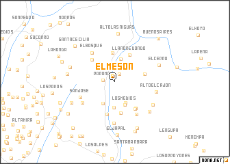 map of El Mesón