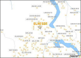 map of El Mesón