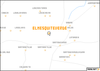 map of El Mesquite Verde