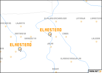 map of El Mesteño