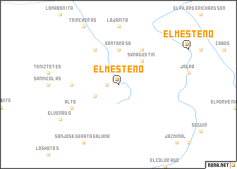 map of El Mesteño