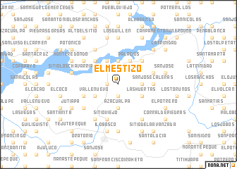 map of El Mestizo