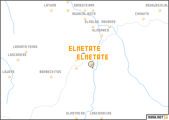 map of El Metate