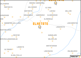 map of El Metate