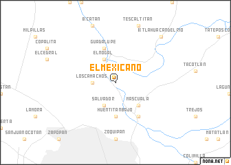 map of El Mexicano