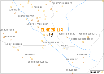 map of El Mezaïlia