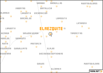 map of El Mezquite