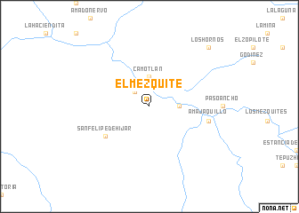 map of El Mezquite