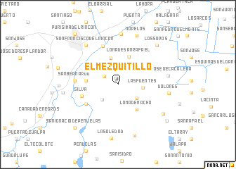 map of El Mezquitillo