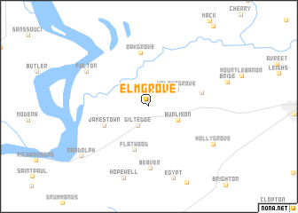 map of Elm Grove