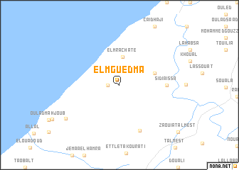 map of El Mguedma