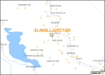 map of Elm Hall Junction