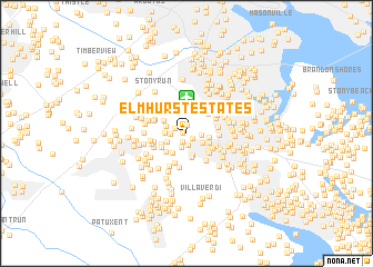 map of Elmhurst Estates
