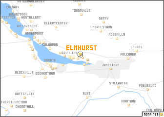 map of Elmhurst