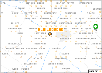 map of El Milagroso