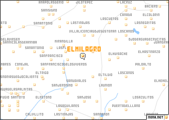 map of El Milagro