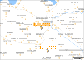 map of El Milagro