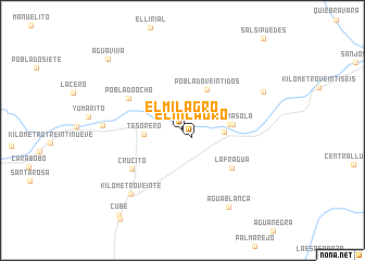 map of El Milagro