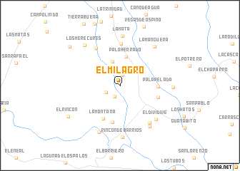 map of El Milagro