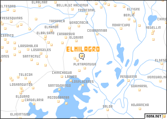 map of El Milagro