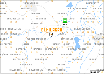 map of El Milagro