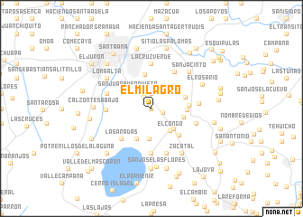 map of El Milagro