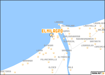 map of El Milagro