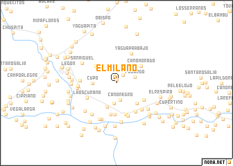 map of El Milano