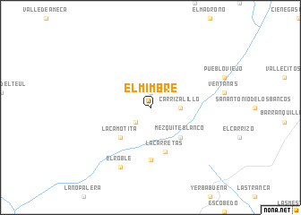 map of El Mimbre