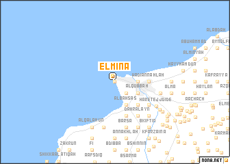 map of El Mîna