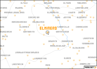 map of El Minero