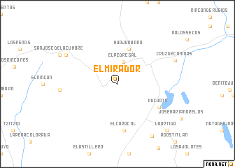 map of El Mirador