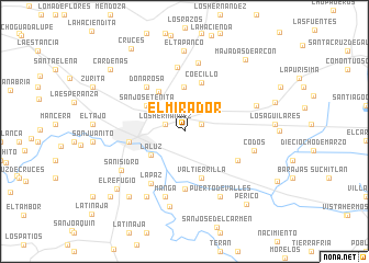 map of El Mirador