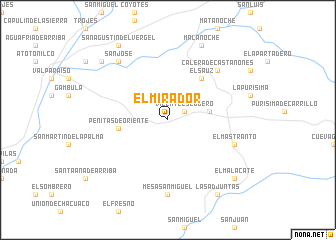 map of El Mirador