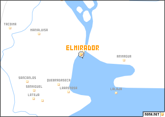 map of El Mirador