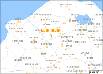 map of El Mirador