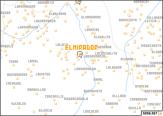 map of El Mirador