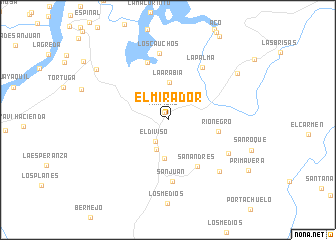 map of El Mirador